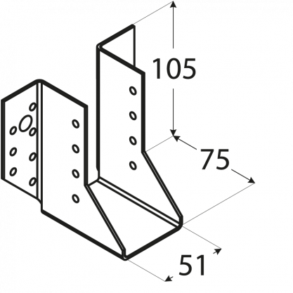 Botka trámová 51x105x 75, ZN