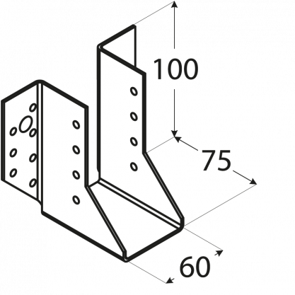 Botka trámová 60x100x 75, ZN