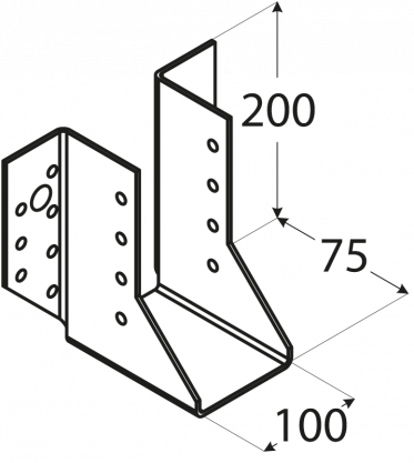 Botka trámová100x200x 75, ZN